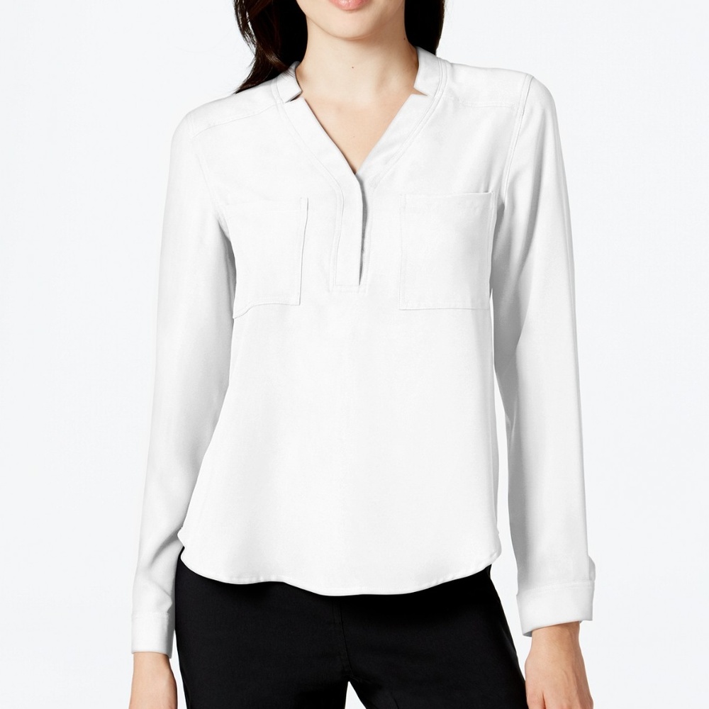 Nine West Notched-Collar Blouse Lily - Picture 1 of 3